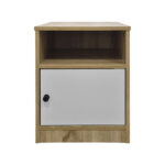 Κομοδίνο Lenea pakoworld sonoma-λευκό 40x40x50εκ - Image 3