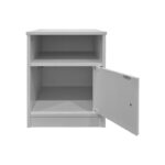 Κομοδίνο Lenea pakoworld λευκό 40x40x50εκ - Image 2