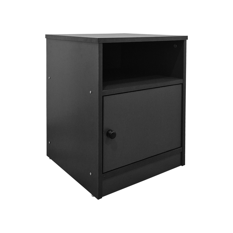 383-000137 Κομοδίνο Lenea pakoworld ανθρακί 40x40x50εκ - Image 1