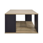 Τραπέζι σαλονιού Zelegan pakoworld sonoma-ανθρακί 60x60x39εκ - Image 3