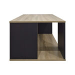 Τραπέζι σαλονιού Zelegan pakoworld sonoma-ανθρακί 90x90x44.5εκ - Image 4
