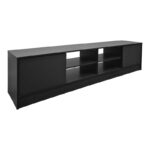 Έπιπλο τηλεόρασης Tivia pakoworld ανθρακί 180x35x41.5εκ - Image 3