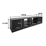 Έπιπλο τηλεόρασης Tivia pakoworld ανθρακί 180x35x41.5εκ - Image 5