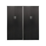 Ντουλάπα τετράφυλλη Athos Ι pakoworld wenge 160x42x180εκ - Image 3