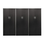 Ντουλάπα εξάφυλλη Athos pakoworld wenge 240x42x180εκ - Image 3