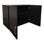 Ντουλάπα εξάφυλλη με πατάρι Athos pakoworld wenge 240x42x240εκ - Image 8