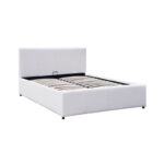 Κρεβάτι Dellia pakoworld με αποθηκευτικό χώρο pu λευκό 120x200εκ - Image 4