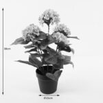 Διακοσμητικό φυτό σε γλάστρα Hydrangea Inart ροζ Φ35x50εκ - Image 4