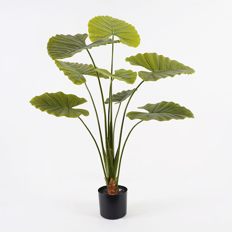 391-000014 Διακοσμητικό φυτό σε γλάστρα Alocasia Inart πράσινο Φ90x120εκ - Image 1
