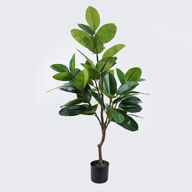 391-000021 Διακοσμητικό φυτό σε γλάστρα Ficus Lyrata Inart πράσινο Φ70x130εκ - Image 1