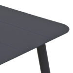 Τραπέζι Vista pakoworld αλουμίνιο σε μαύρη απόχρωση 120x70x72εκ - Image 4