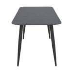 Τραπέζι Vista pakoworld αλουμίνιο σε μαύρη απόχρωση 150x80x72εκ - Image 3