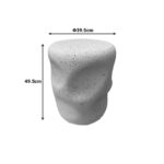 Βοηθητικό τραπέζι Ardin pakoworld MGO εκρού Φ39.5x49.5εκ - Image 3