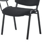 Καρέκλα συνεδρίου με αναλόγιο Lector pakoworld μαύρο 54x54x78εκ - Image 6