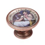 Πομολάκι Vintage Χάλκινο Paris Art Nouveau Lady Φ37mm
