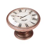 Πομολάκι Vintage Χάλκινο Roman Clock White Φ37mm