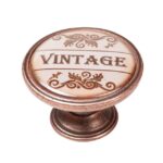 Πομολάκι Vintage Χάλκινο Vintage Label Φ37mm