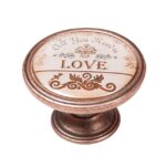 Πομολάκι Vintage Χάλκινο Love Vintage Label Φ37mm