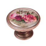 Πομολάκι Vintage Χάλκινο Hope Roses Φ37mm