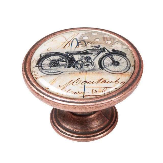 550CB33 Πομολάκι Vintage Χάλκινο Vintage Motorcycle Classic Φ37mm - Image 1