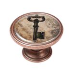 Πομολάκι Vintage Χάλκινο Vintage Key Black Φ37mm