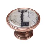 Πομολάκι Vintage Χάλκινο Antique Key Φ37mm