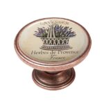 Πομολάκι Vintage Χάλκινο Lavender Basket Φ37mm