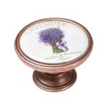Πομολάκι Vintage Χάλκινο Lavender Bouquet Φ37mm
