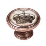 Πομολάκι Vintage Χάλκινο Imperial Crown Φ37mm