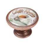 Πομολάκι Vintage Χάλκινο Caffè Roma Φ37mm
