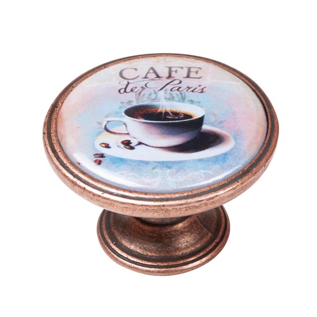 550CB63 Πομολάκι Vintage Χάλκινο Café de Paris Φ37mm - Image 1
