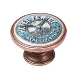 Πομολάκι Vintage Χάλκινο Hotel Fenice Firenze Φ37mm