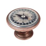 Πομολάκι Vintage Χάλκινο Navigation Compass Φ37mm