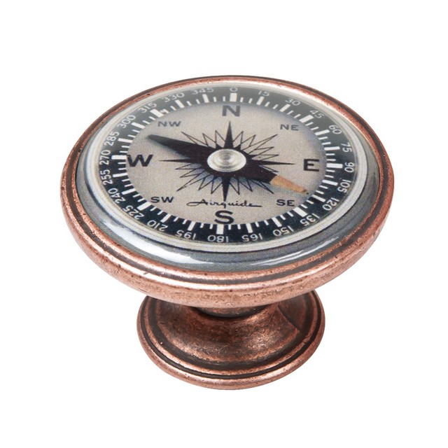 550CB79 Πομολάκι Vintage Χάλκινο Navigation Compass Φ37mm - Image 1