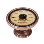 Πομολάκι Vintage Χάλκινο Vintage Milliamperes Gauge Φ37mm