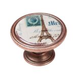 Πομολάκι Vintage Χάλκινο Eiffel Tower Paris Φ37mm