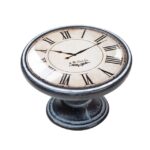 Πομολάκι Vintage Πατίνα Μαύρο Roman Clock White Φ37mm