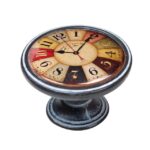 Πομολάκι Vintage Πατίνα Μαύρο Color Wheel Clock Φ37mm