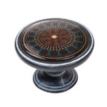 Πομολάκι Vintage Πατίνα Μαύρο Brown Mandala Φ37mm