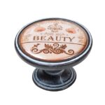 Πομολάκι Vintage Πατίνα Μαύρο Beauty Label Φ37mm