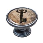 Πομολάκι Vintage Πατίνα Μαύρο Vintage Key Black Φ37mm
