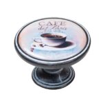 Πομολάκι Vintage Πατίνα Μαύρο Café de Paris Φ37mm