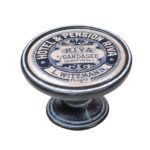 Πομολάκι Vintage Πατίνα Μαύρο Hotel & Pension Riva Φ37mm