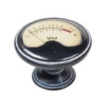 Πομολάκι Vintage Πατίνα Μαύρο Vintage VU Meter Φ37mm