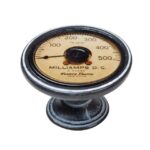 Πομολάκι Vintage Πατίνα Μαύρο Vintage Milliamperes Gauge Φ37mm