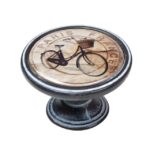 Πομολάκι Vintage Πατίνα Μαύρο Vintage Bicycle Φ37mm