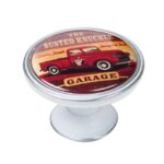 Πομολάκι Vintage Πατίνα Ασημί Busted Knuckle Garage Car Φ37mm