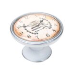 Πομολάκι Vintage Πατίνα Ασημί Bon Appetit Clock Φ37mm