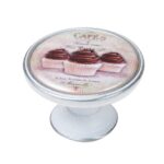 Πομολάκι Vintage Πατίνα Ασημί Vintage Cupcakes Φ37mm
