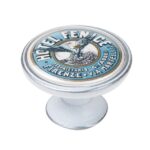 Πομολάκι Vintage Πατίνα Ασημί Hotel Fenice Firenze Φ37mm